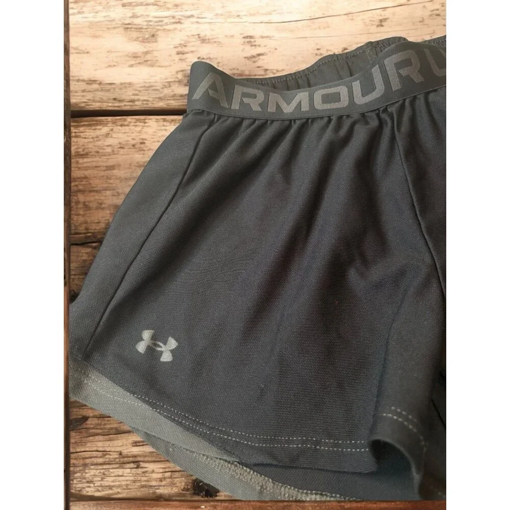 2 Under Armour  Women's Shorts Gray and Black Size XS - Picture 9 of 12